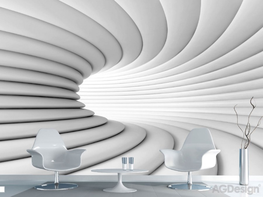 Fototapeta AG Creative White Tunnel FTNXXL-2417 | 360x270 cm - Fototapety