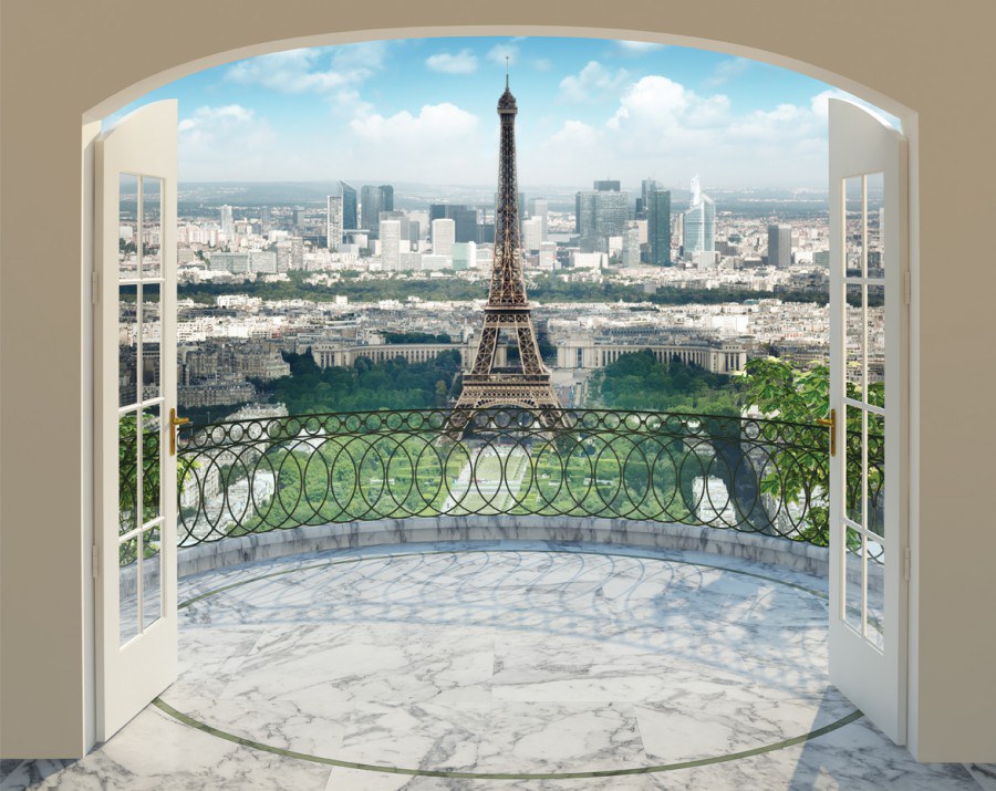 3D Fototapeta Walltastic Paříž 43589 | 305x244 cm